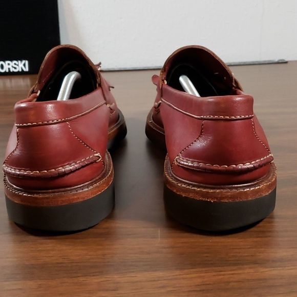 Handsome H.S. TRASK‎ Kiltie Tassel Slip-On Loafers Vibram Soles Handmade 13 main image 8